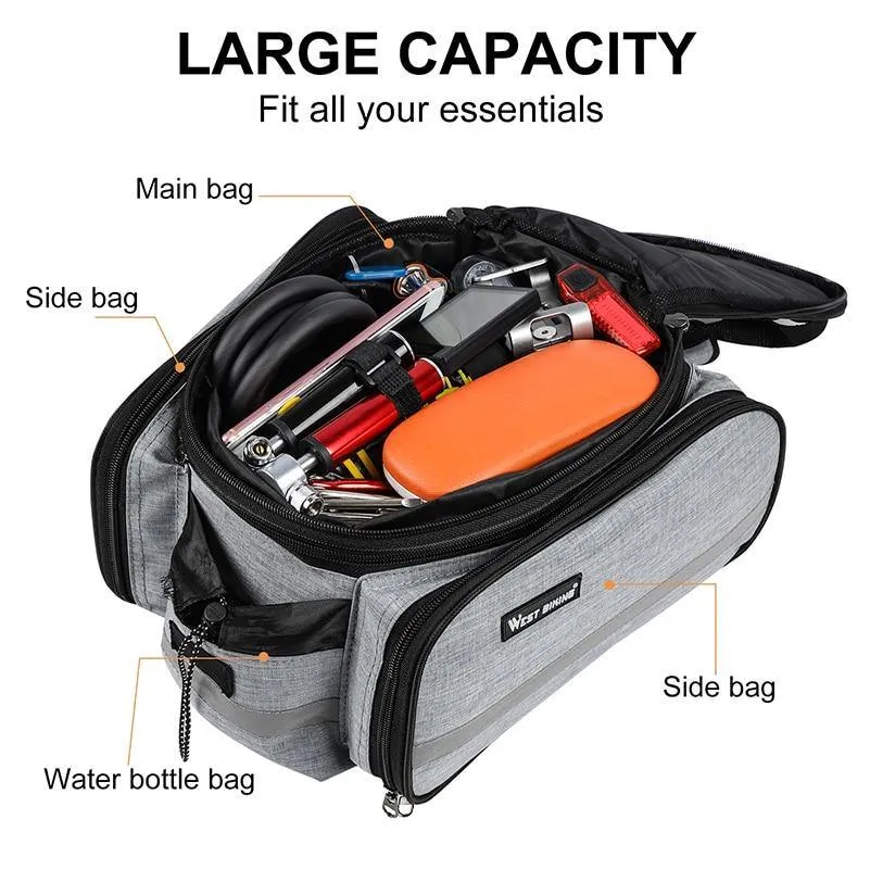 Large Capacity Rainproof Bicycle Rear Rack Bag