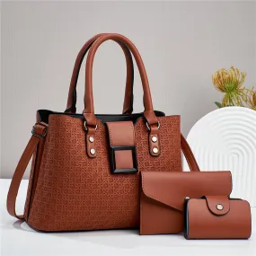 LovelyRLovely 3-piece Textured Bag