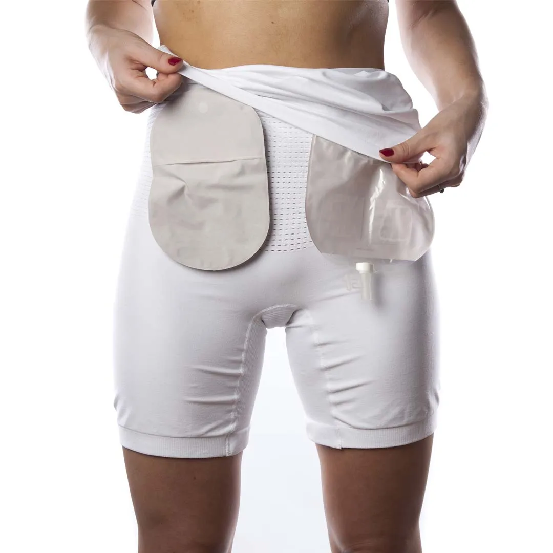 Medium Support High Waist Ostomy Boxer - Double layer