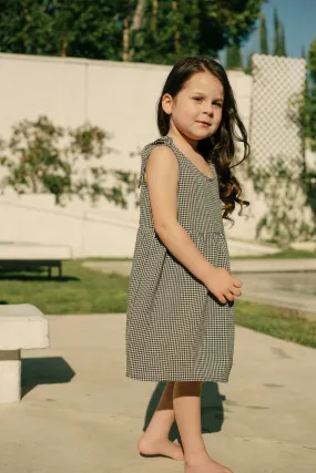 Mini Kate Dress in Black Gingham