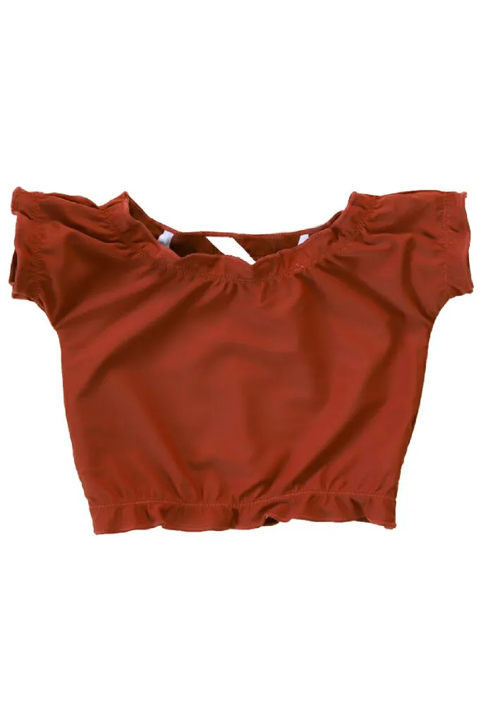 Mini Mo'orea Reversible Top | Giraffe/Sienna | Final Sale