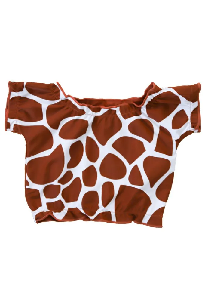 Mini Mo'orea Reversible Top | Giraffe/Sienna | Final Sale