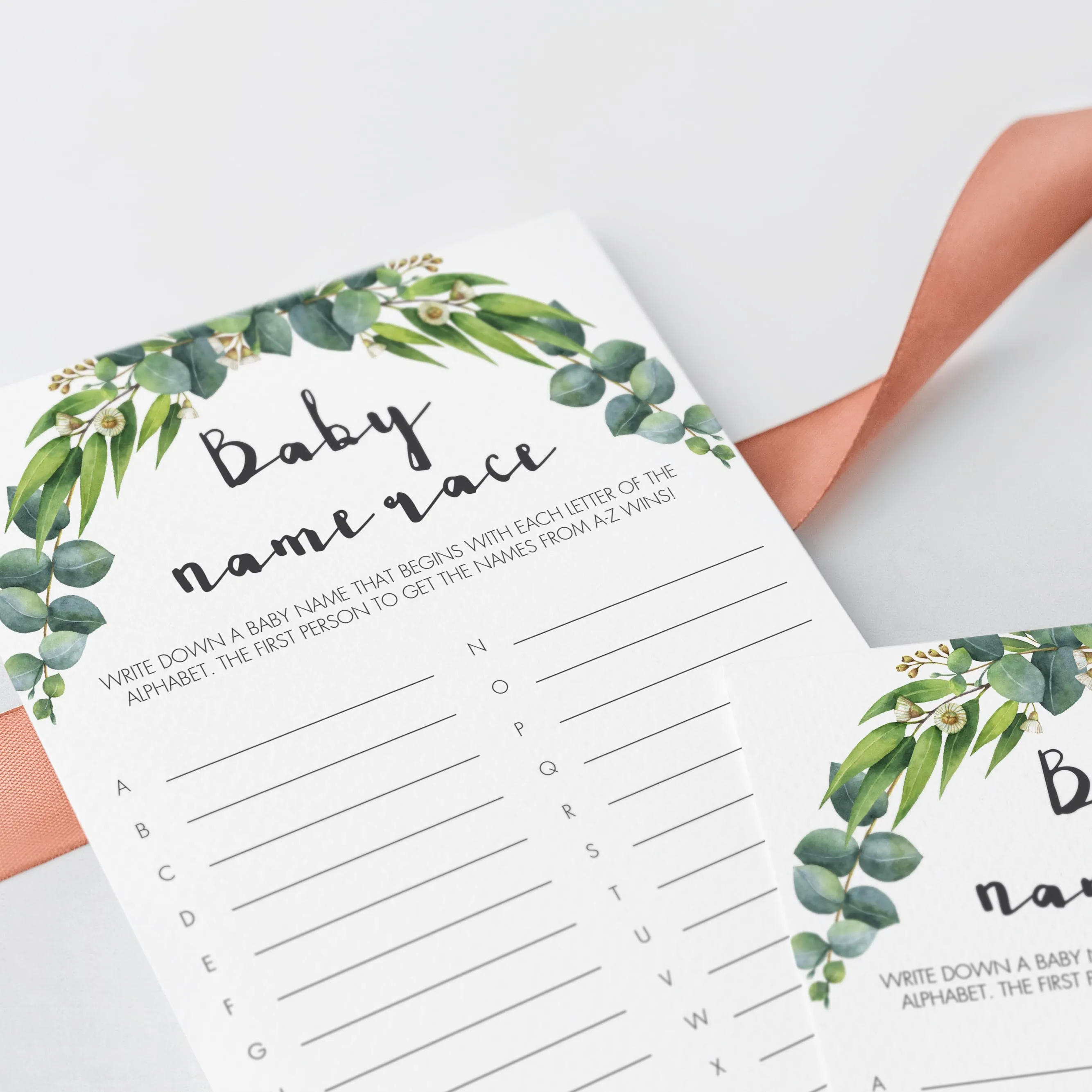 Modern Chic Baby Shower Games Bundle Printable