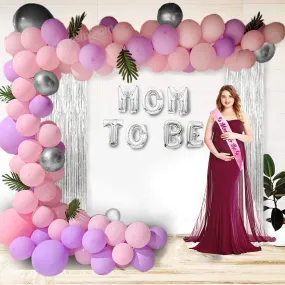 Mom to Be Balloon Decoration Kit - 65 Pcs DIY Kit