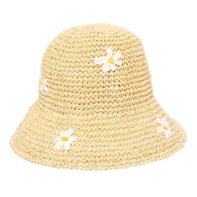 Mommy and Me Crochet Bucket Hat with Embroidery