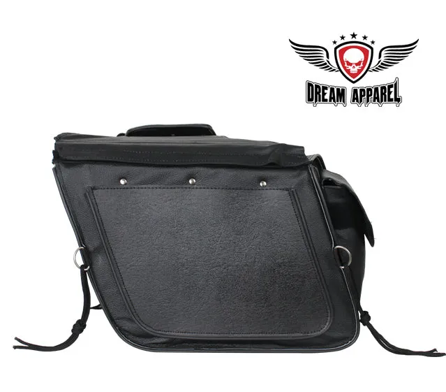 Naked Premium Genuine Leather Motorcycle Saddlebag