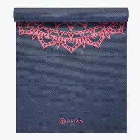 Navy Fleur Marrakesh Yoga Mat (4mm)