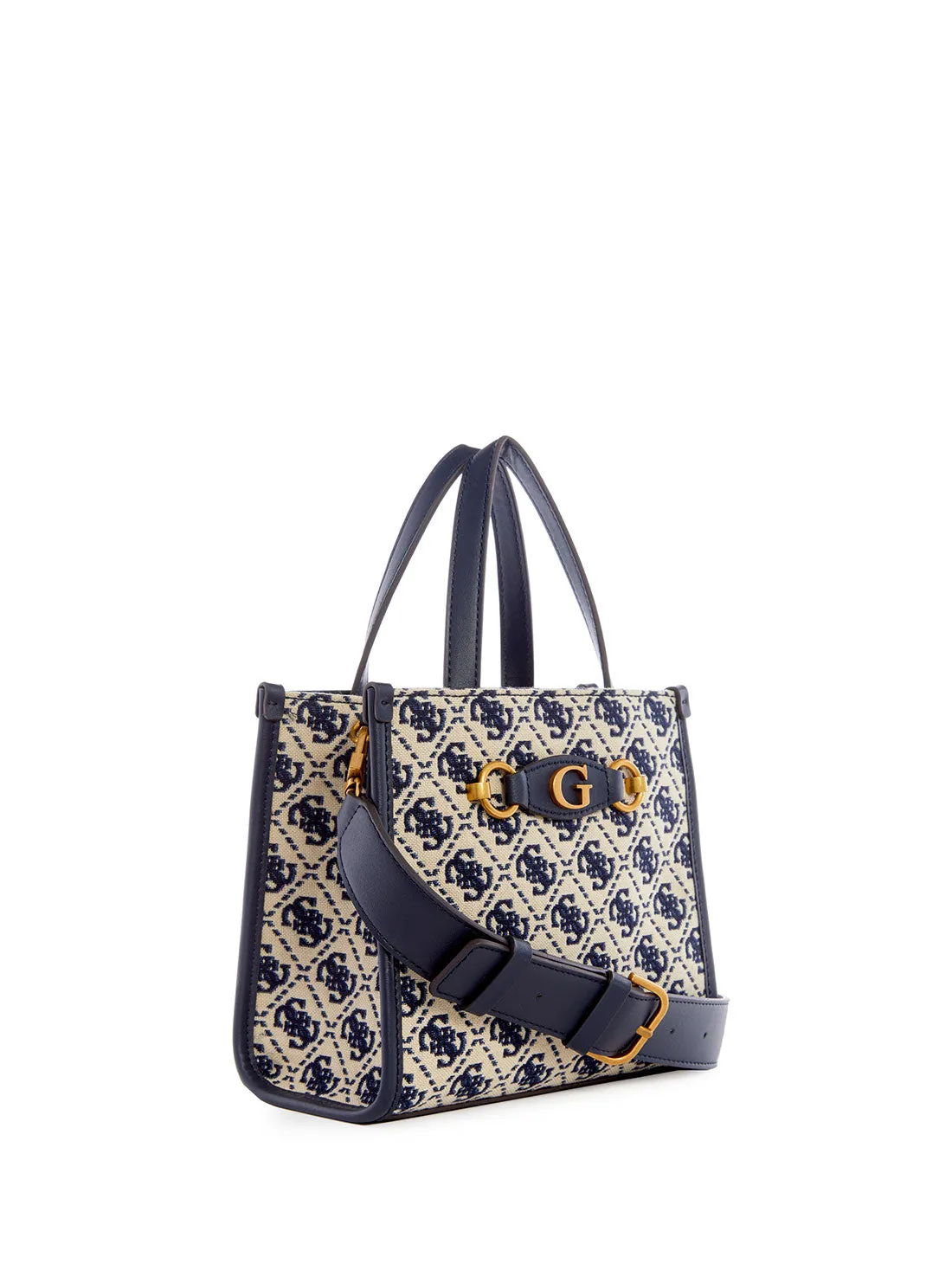 Navy Logo Izzy Mini Tote Bag