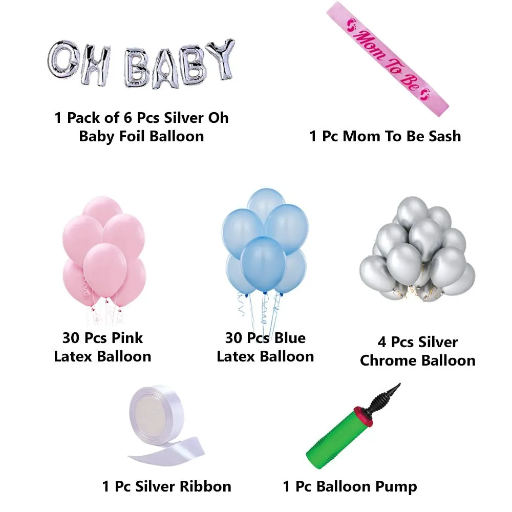 Oh Baby, Balloon Decoration Kit - 73 Pcs DIY Pcs