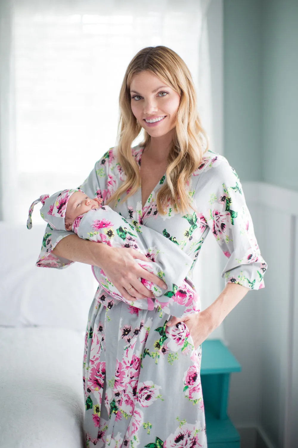 Olivia Robe & Swaddle Blanket Set