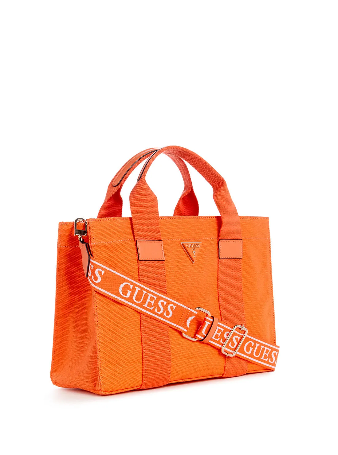 Orange Canvas Small Tote Bag