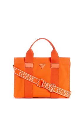 Orange Canvas Small Tote Bag