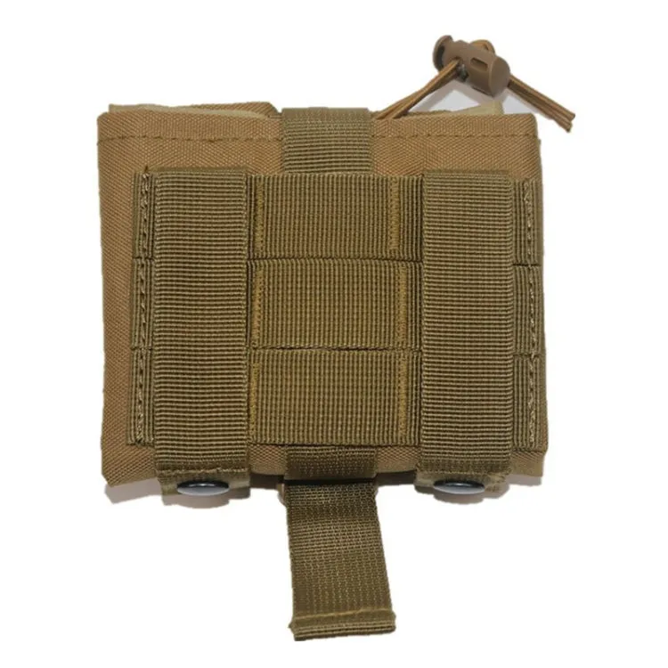 Outdoor Folding Waist Bag Multifunctional Accessory Hanging Bag, Color: Mud Color