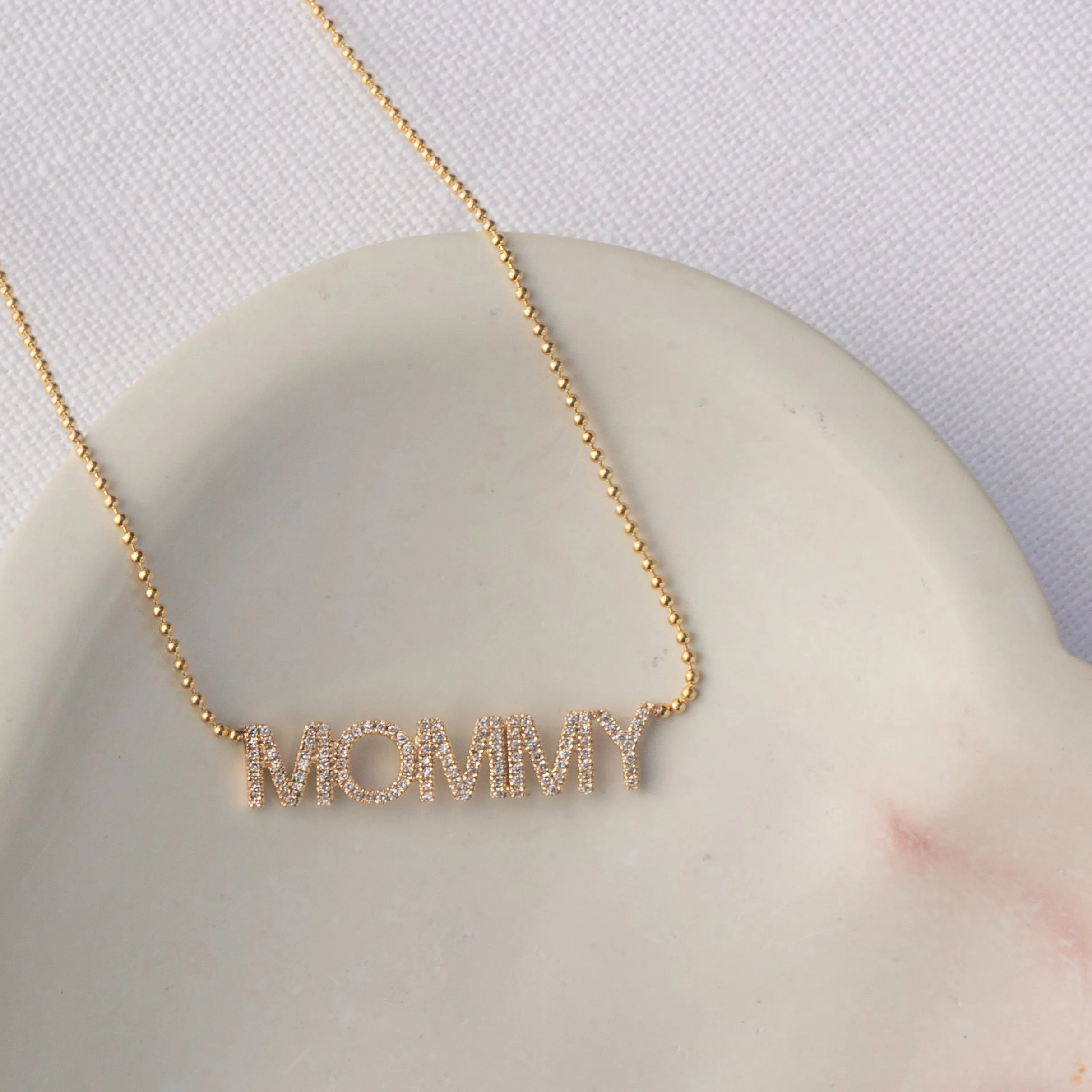 Pavé MOMMY Necklace