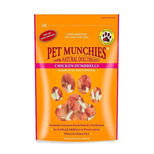 Pet Munchies Natural Chicken Dumbbells