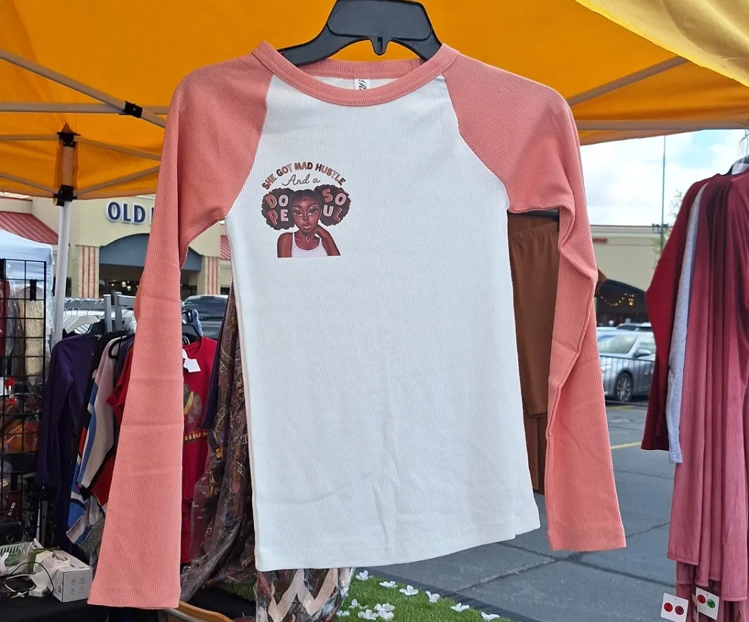 PINK DOPE SOUL BASEBALL SHIRT