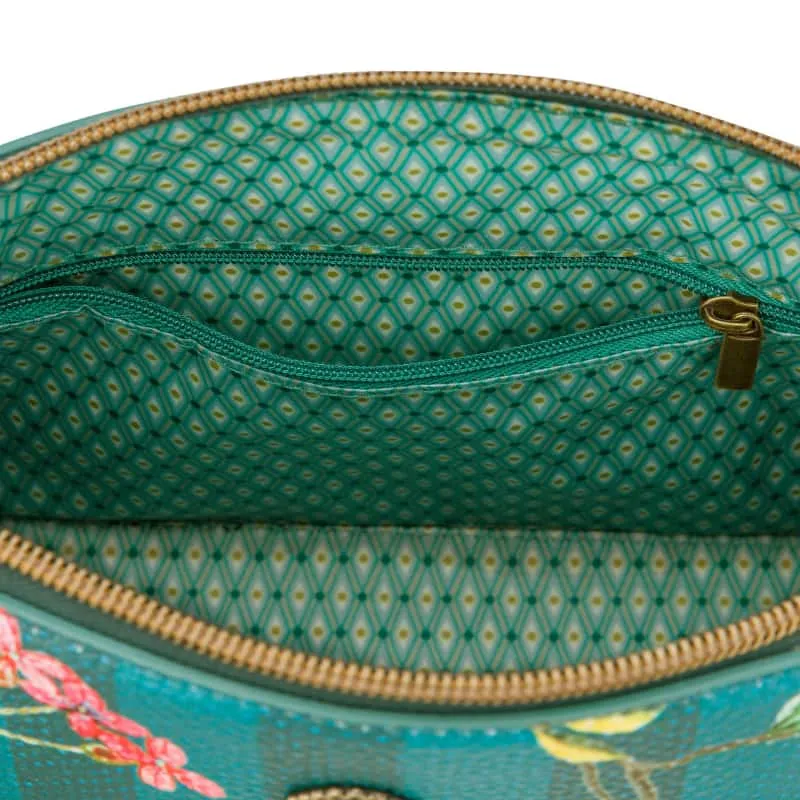 PIP Studio Fleur Grandeur Green Triangle Cosmetic Bag