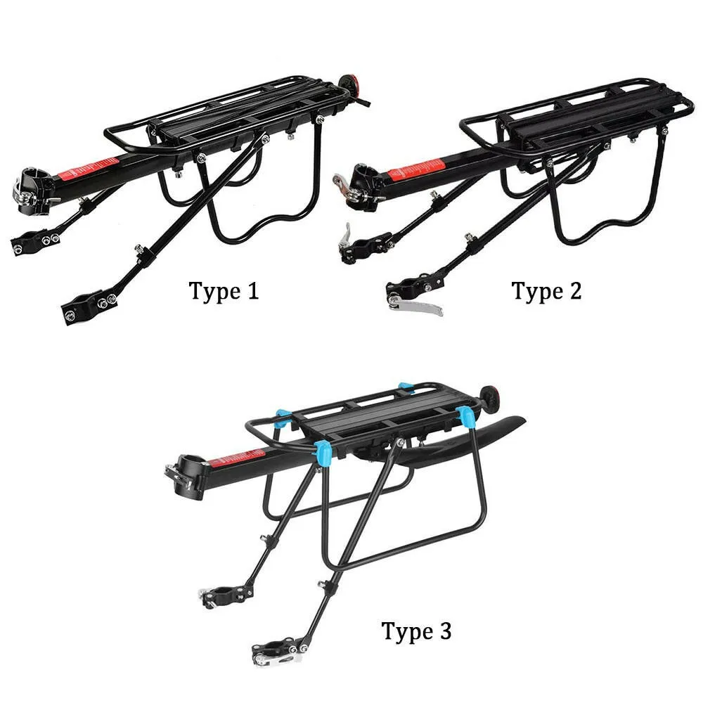 Quick Release Adjustable Bike Bicycle Cargo Rack Bike Rear Rack Mountain Road Bicycle Bike Cargo Luggage Carrier Rack Cycling