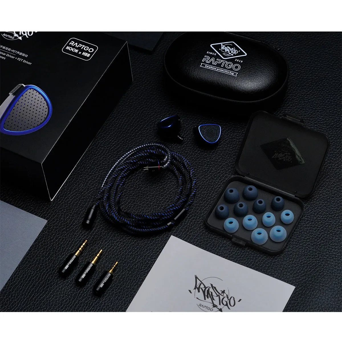 Raptgo x HBB Hook-X Open-Back Planar Magnetic Piezoelectric Universal In-Ear Monitor (Open Box)