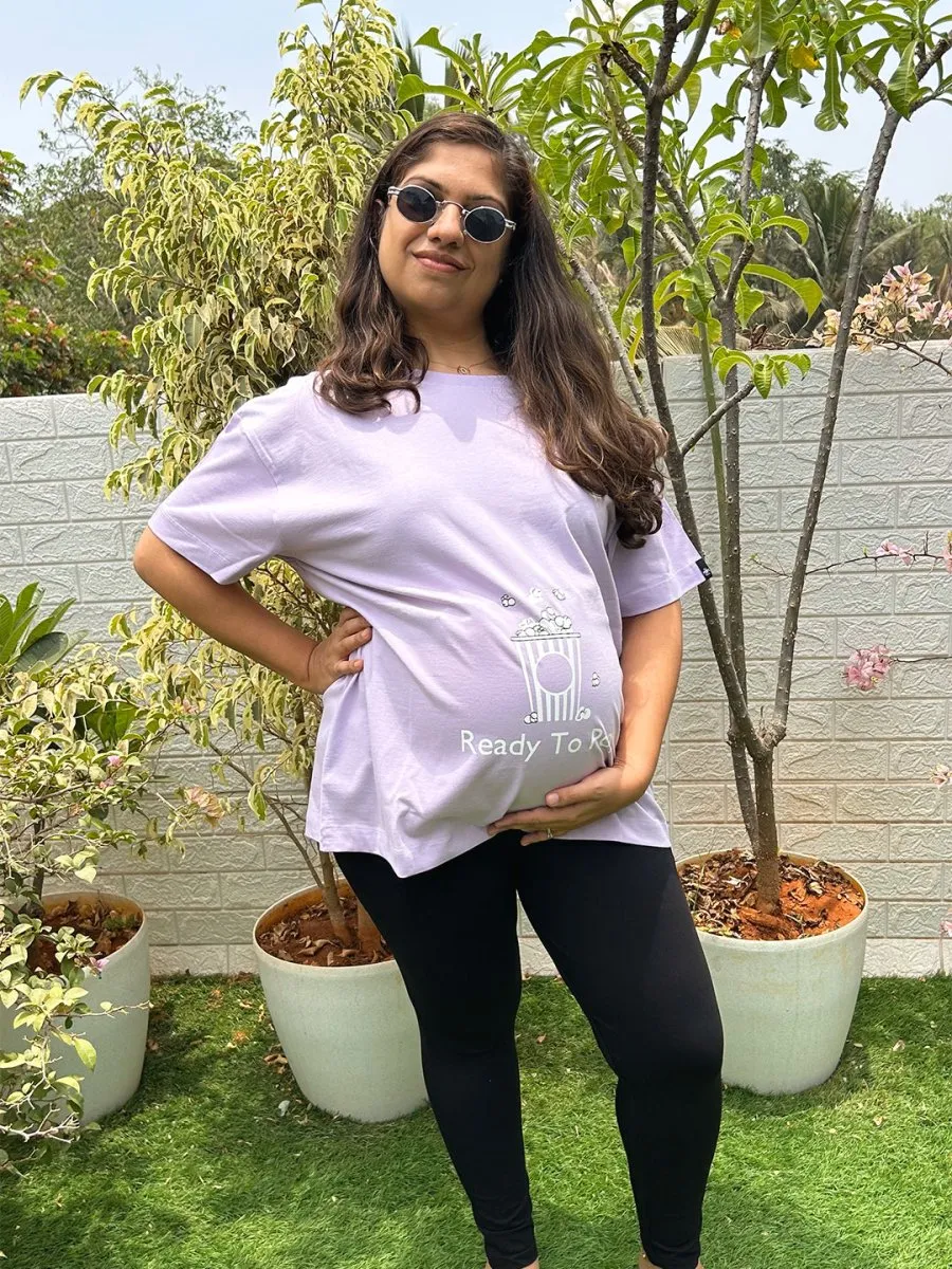 Ready To Pop Oversized Mumma T shirt