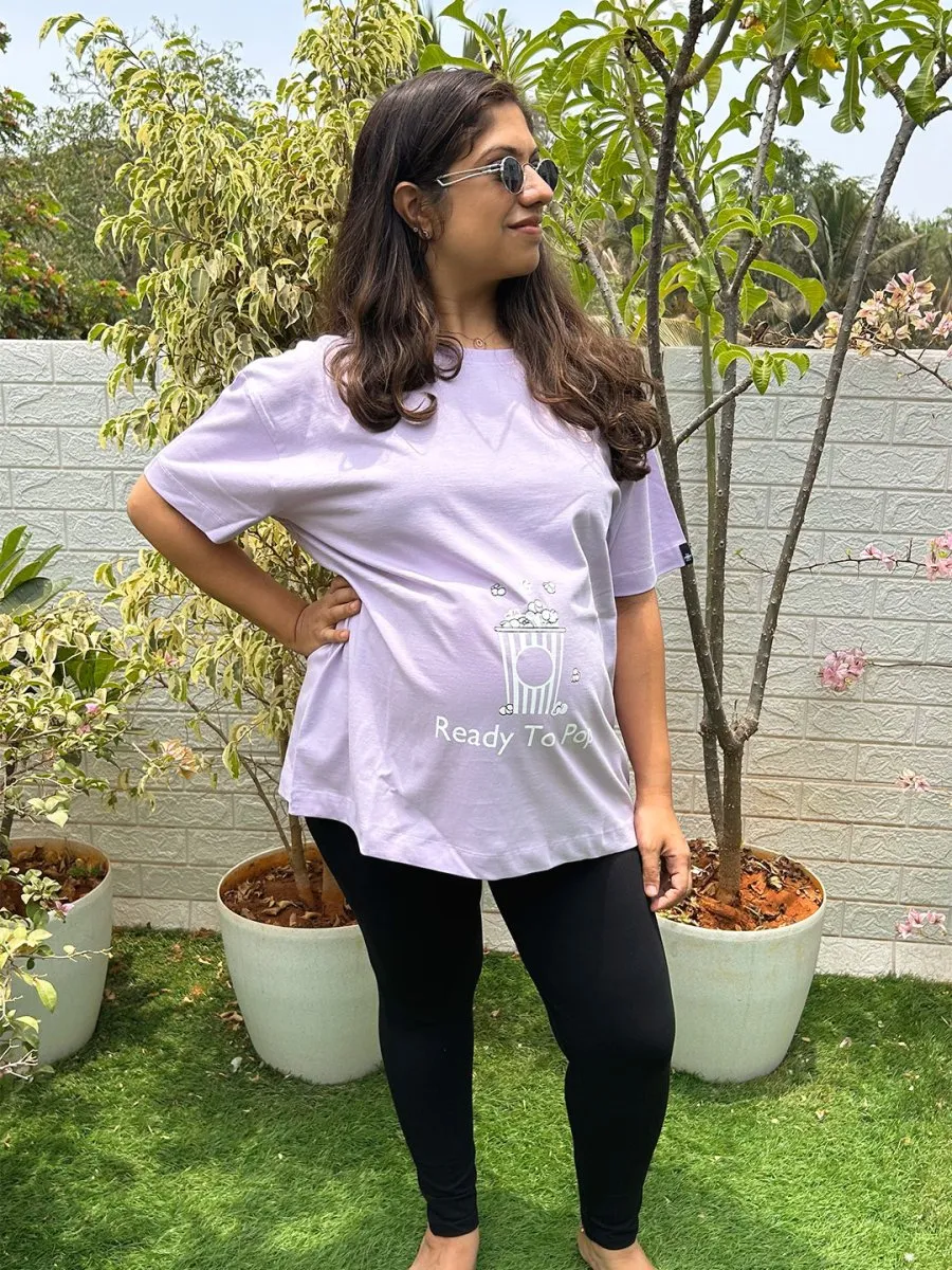 Ready To Pop Oversized Mumma T shirt