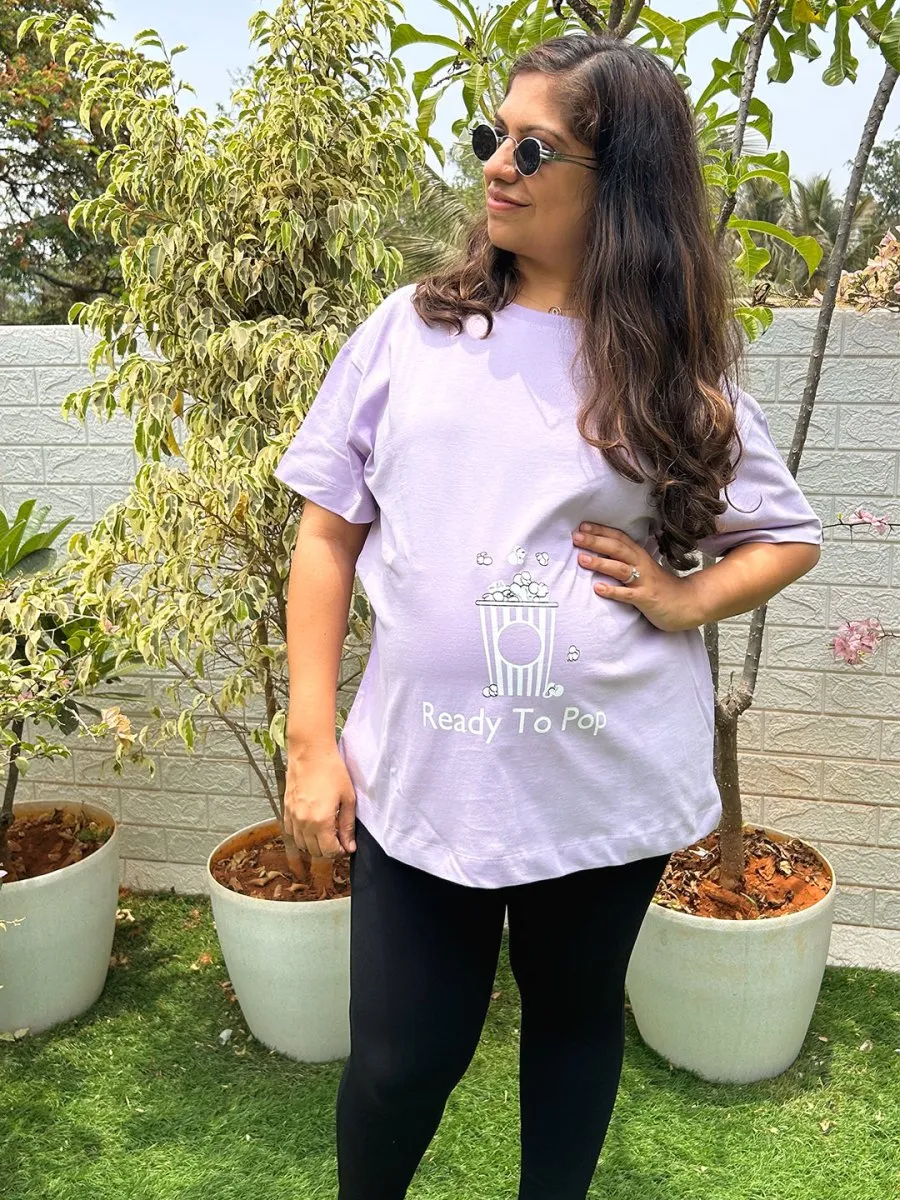 Ready To Pop Oversized Mumma T shirt