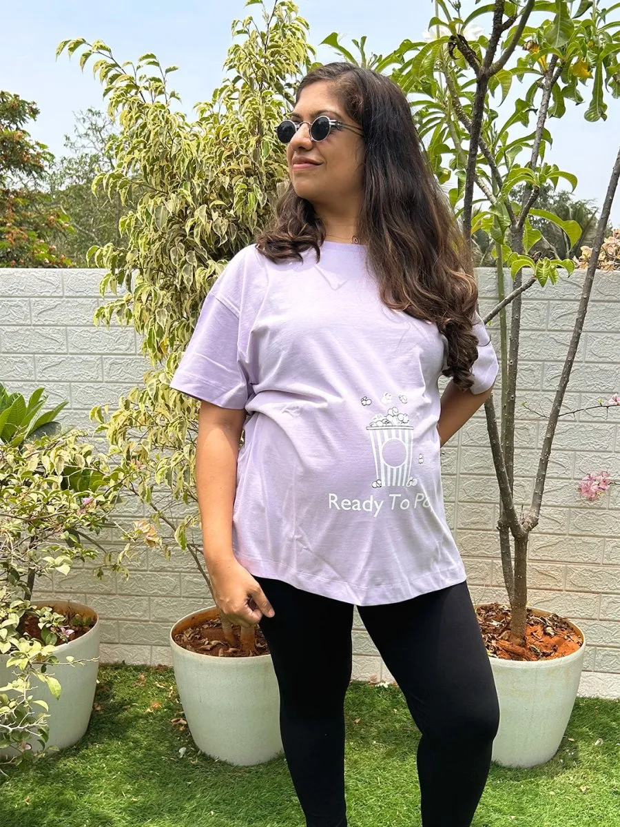 Ready To Pop Oversized Mumma T shirt