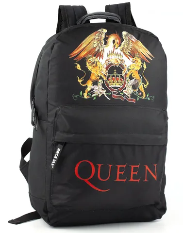 Rock Sax Queen Crest Printed logo Backpack