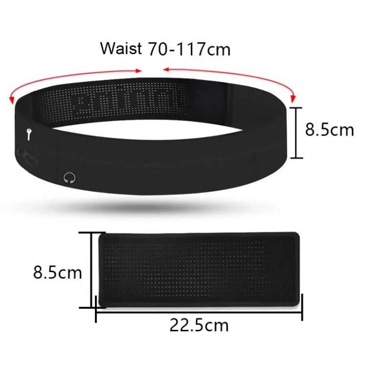 Running Waist Bag Invisible Outdoor Marathon Phone Storage Belt, Color: Light Grey