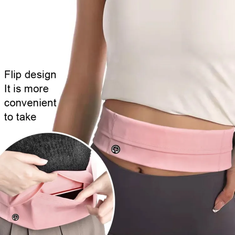 Running Waist Bag Invisible Outdoor Marathon Phone Storage Belt, Color: Light Grey