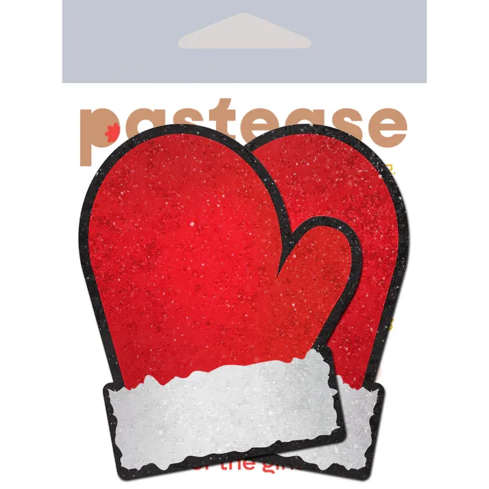 Santa: Red and White Santa Mitten Nipple Pasties