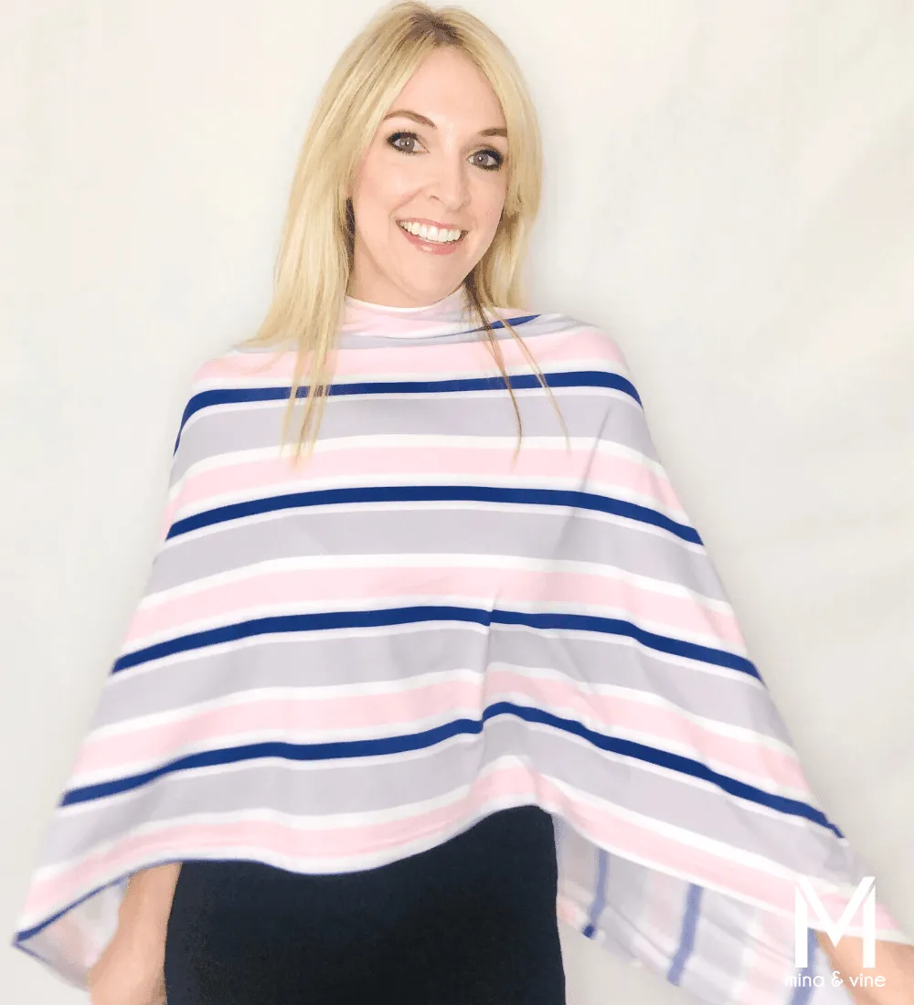 Savvy Stripe Multi-Way Smart Scarf