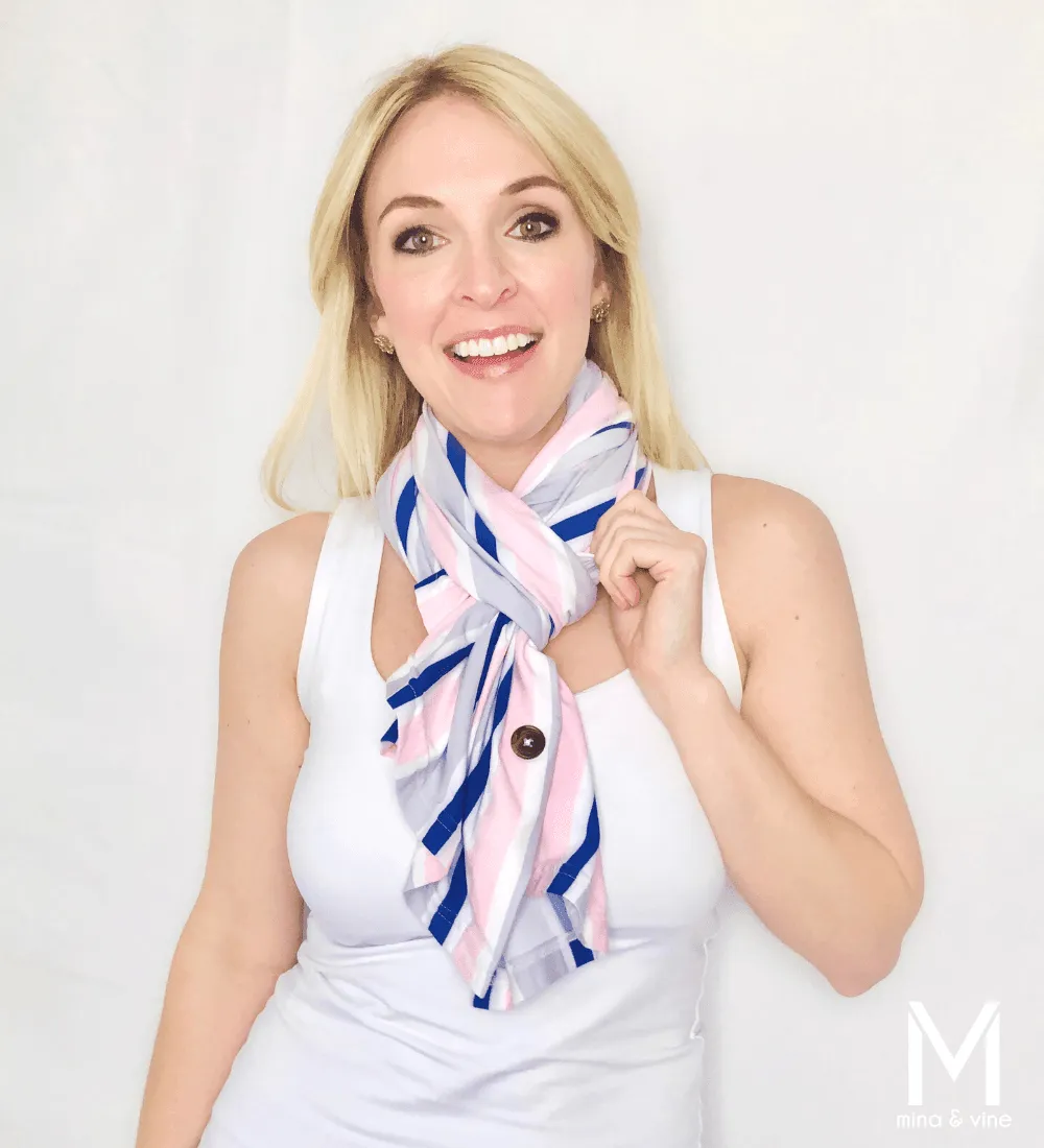 Savvy Stripe Multi-Way Smart Scarf