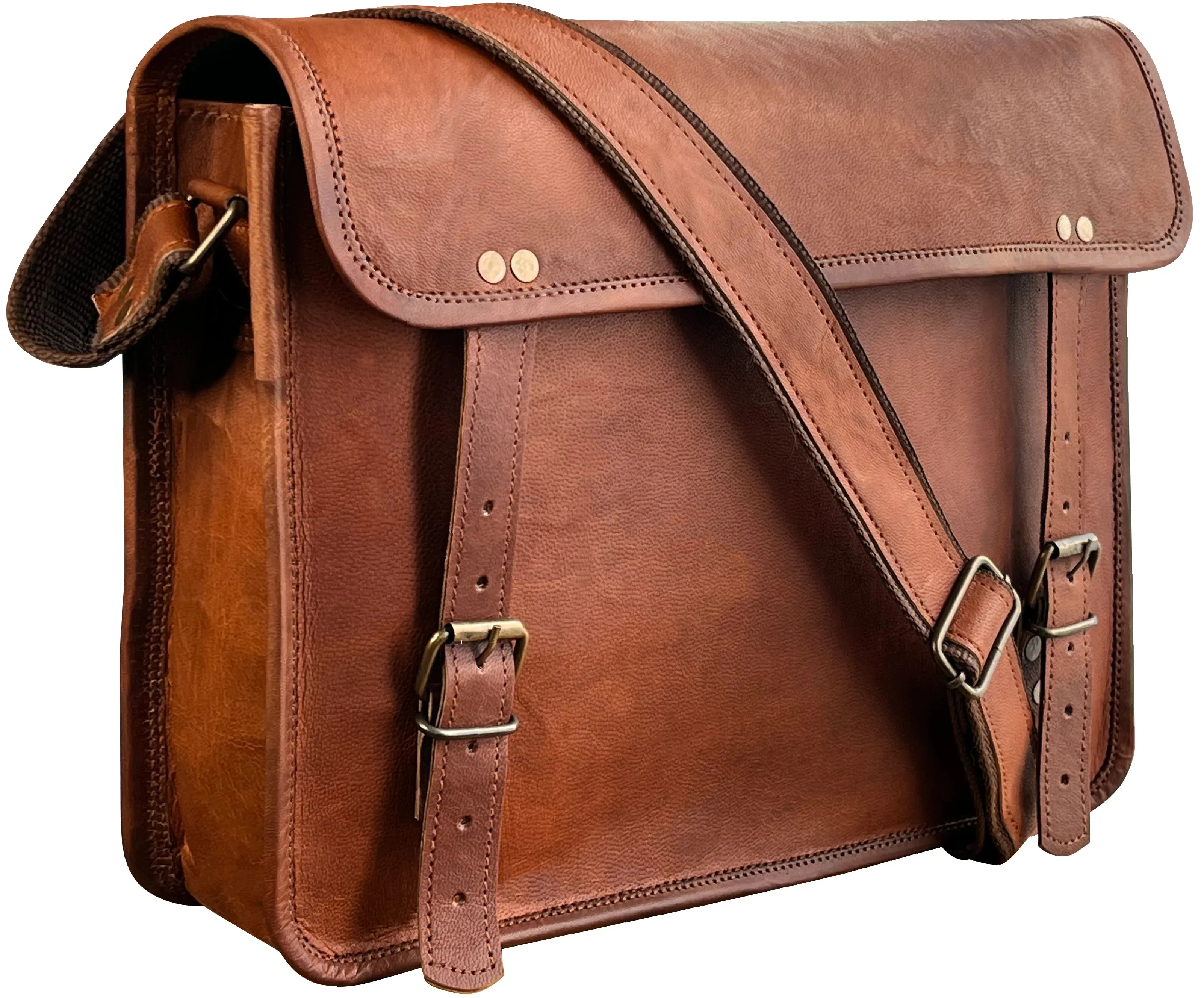 Scout Leather Laptop Messenger Bag (14 inch)