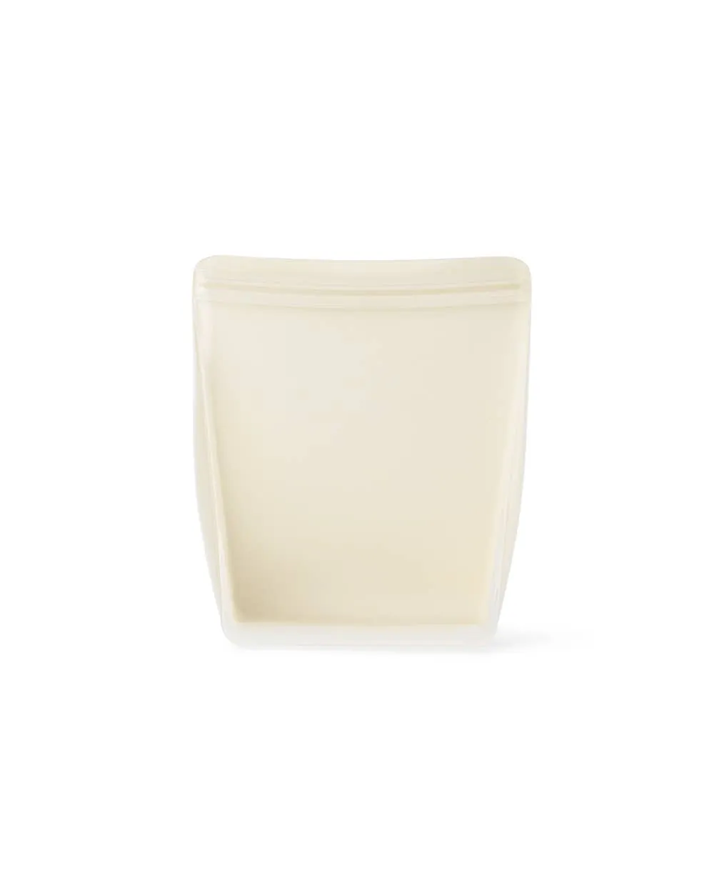 Silicone Reusable Bag Stand Up (Cream, 36oz)