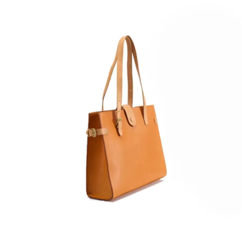 Simple Retro Cowhide Handheld Fashion Women's Tote Bag