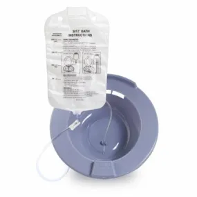 Sitz Bath McKesson Round Gray Plastic 2000 mL Bag Graduated, 500 mL Increments up to 2000 mL Count of 1 By McKesson