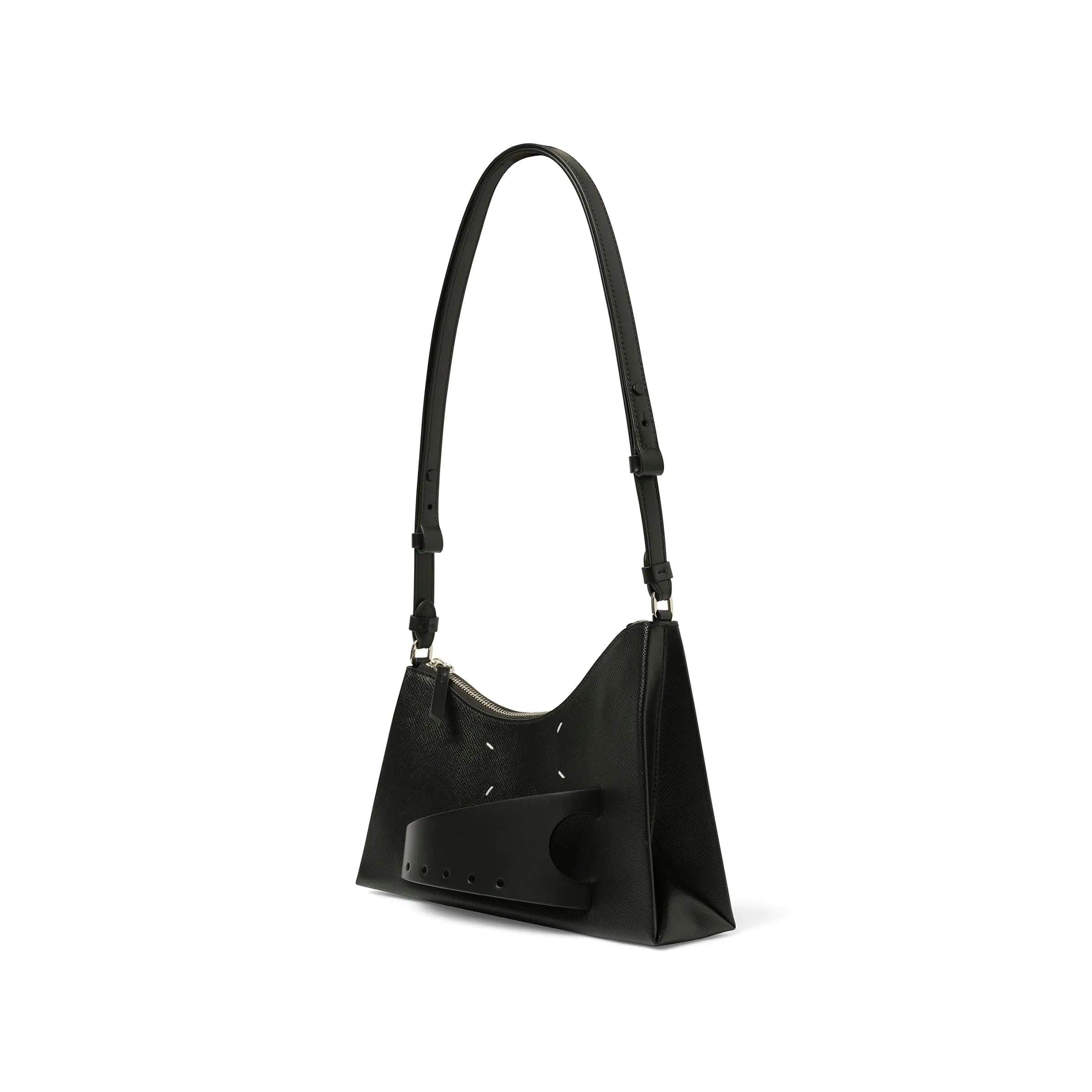 Small Snatched Hobo Bag in Black