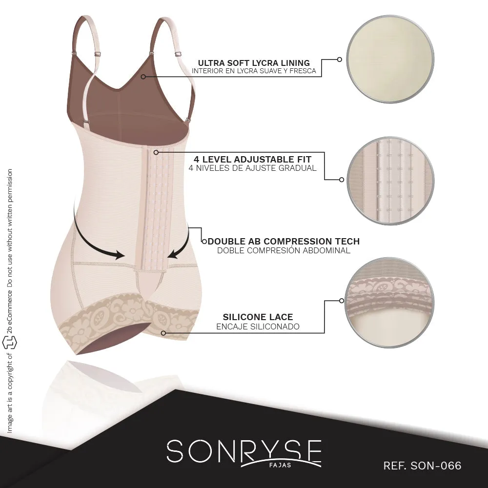 SONRYSE 066 |  Colombian Postpartum Bodysuit Shapewear | Butt Lifting Effect & Tummy Control | Powernet