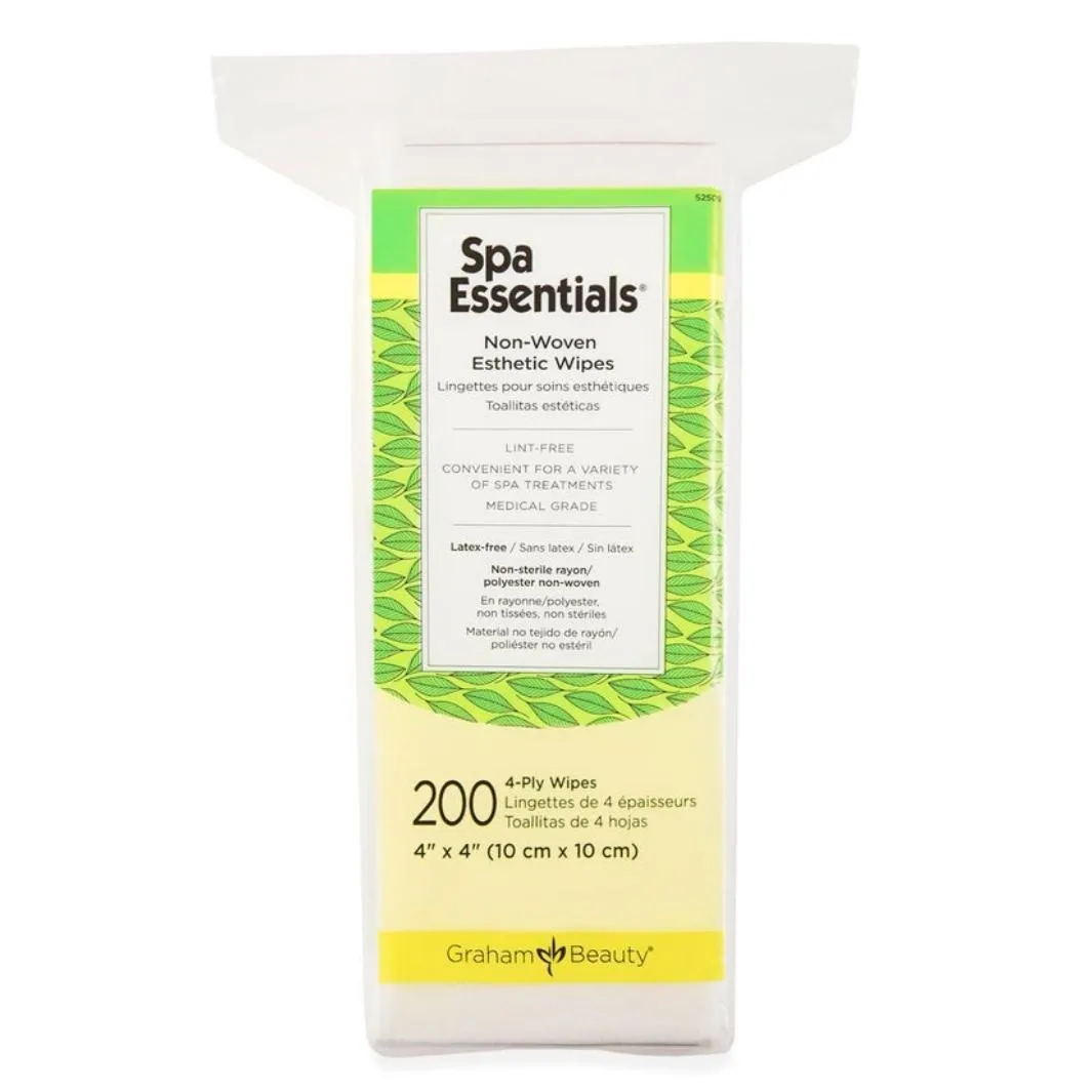 Spa Essentials Esthetic Wipes, 4" x 4" 200 ct