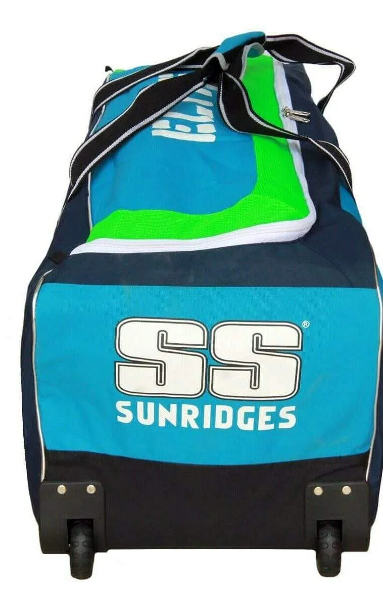 SS Ton Elite Wheelie Blue Cricket Kit Bag