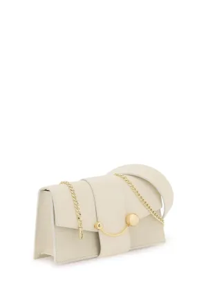 Strathberry 'Mini Crescent' Leather Bag White