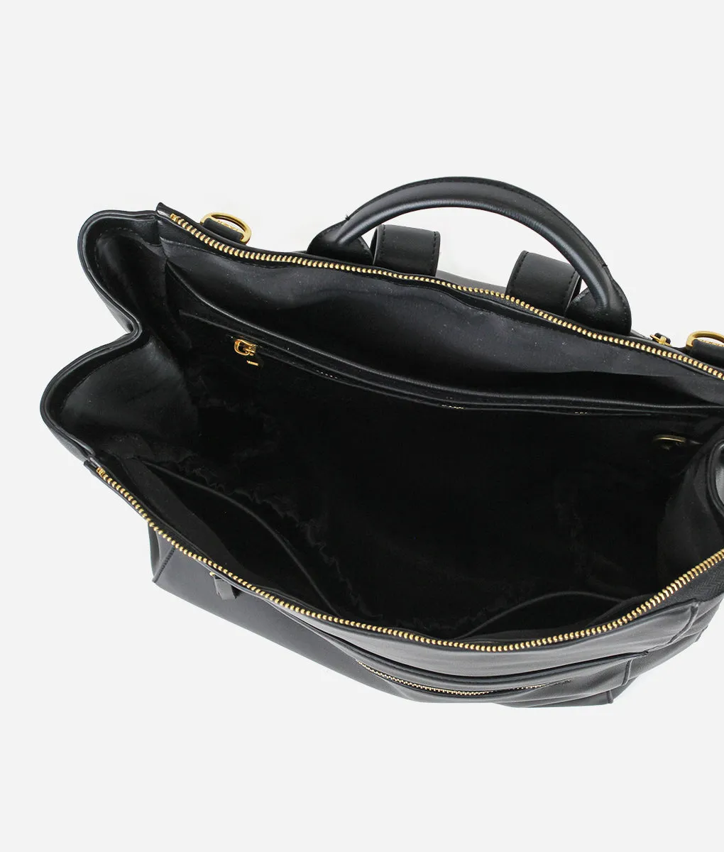 The Square Diaper Bag - Black