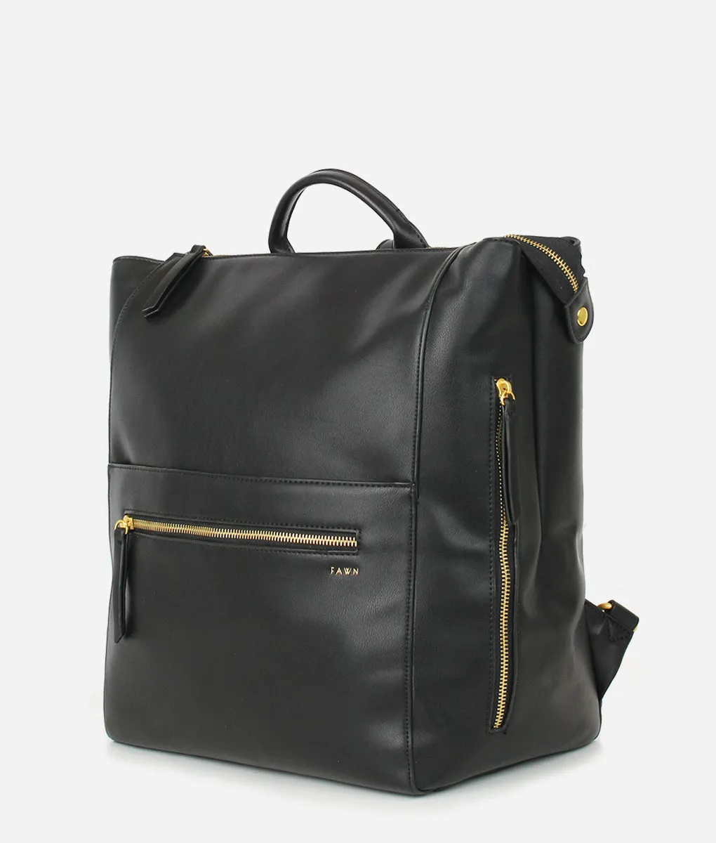 The Square Diaper Bag - Black