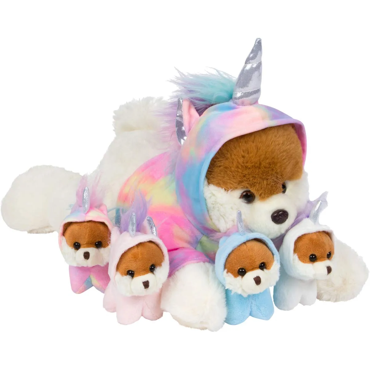 Unicorn Stuffed Animals for Girls Ages 3 4 5 6 7 8 Years; Stuffed Mommy Unicorn with 4