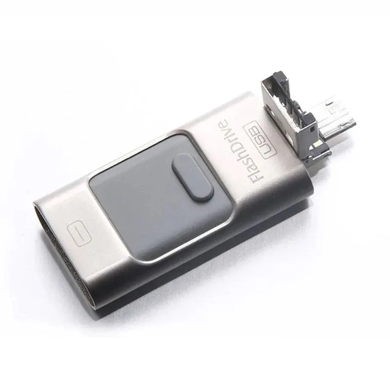 USB Flash Drives Compatible Iphone/Ios/Apple/Ipad/Android & PC 128GB [3-In-1] Lightning OTG Jump Drive 3.0 USB Memory Stick