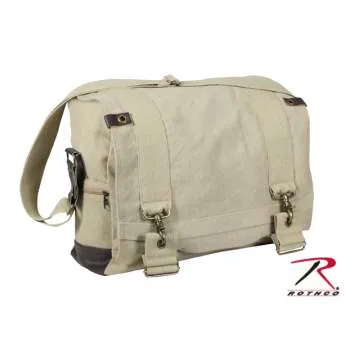 Vintage Style Canvas B-15 Pilot Messenger Bag