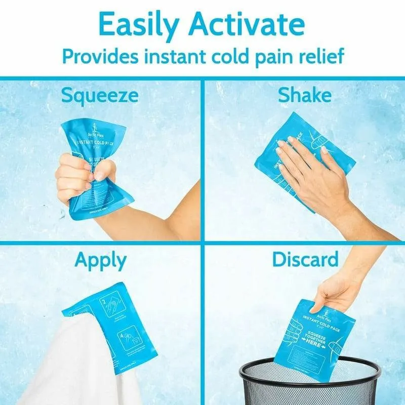 Vive Health Arctic Flex Instant Cold Packs, Pack of 24