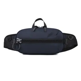 WEPOWER Men Sports Waist Bag Simple Single Shoulder Satchel(Dark Blue)