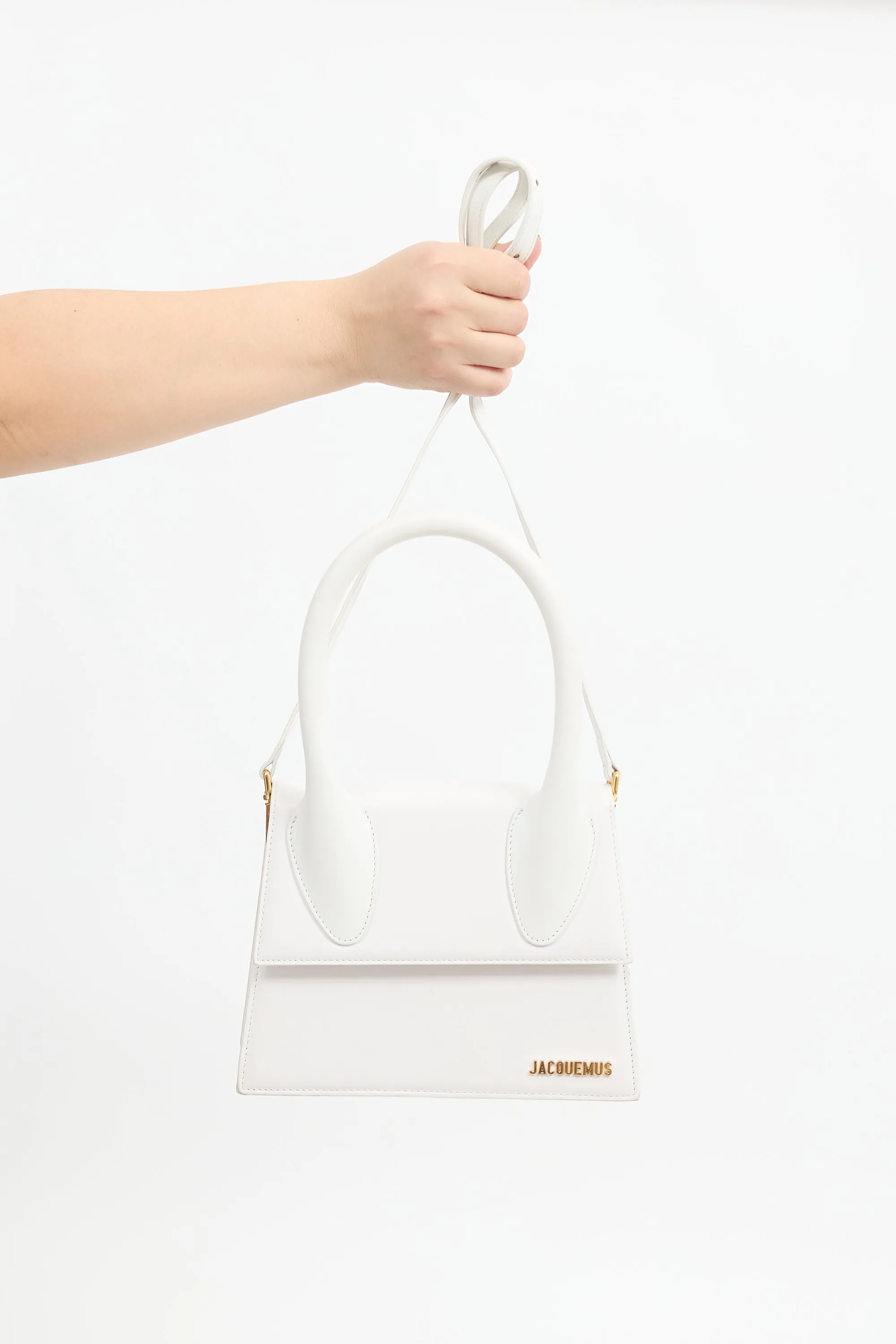 White Leather Le Grand Chiquito Bag